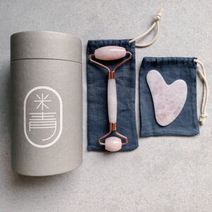 Gua Sha Stone & Facial Roller Set