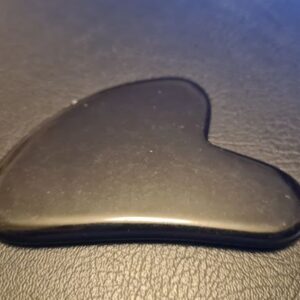 Gua Sha Stone Black Obsidian